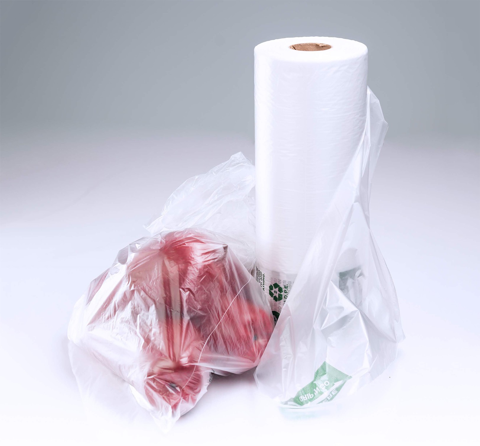 Grocery Produce Narrow Profile Roll Bags